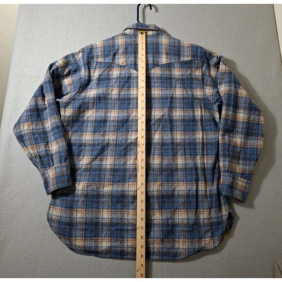 Pendleton High Grade Western Wear Shirt Women's XL Wool Pearl Snap Vintage 70s - Picture 6 of 9